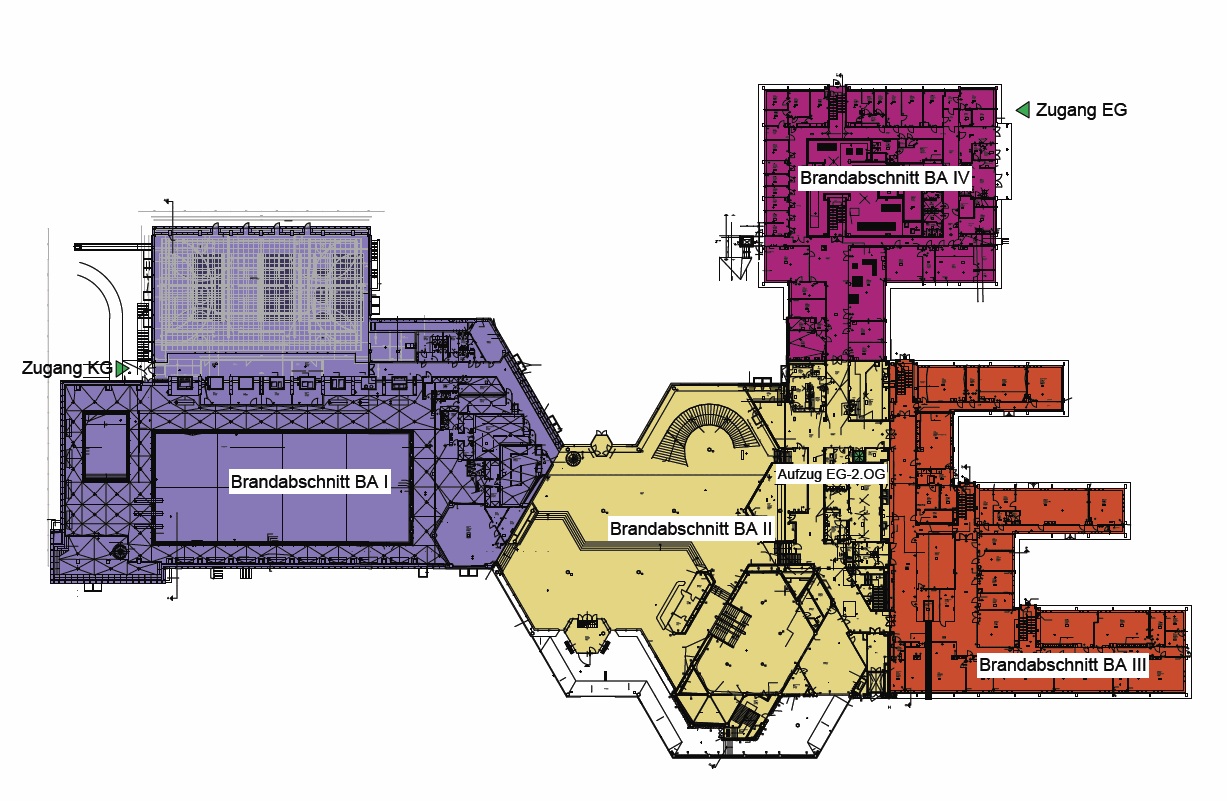 Freizeit und Erholungszentrum fez-wuhlheide_Grundriss_Brandschutzkonzept_Eberl-Pacan Brandschutz