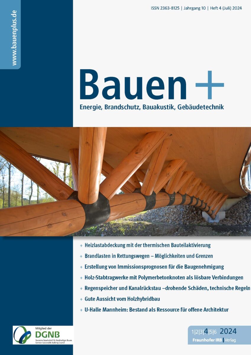Cover der Zeitschrift Bauen+, Ausgabe 04/2024