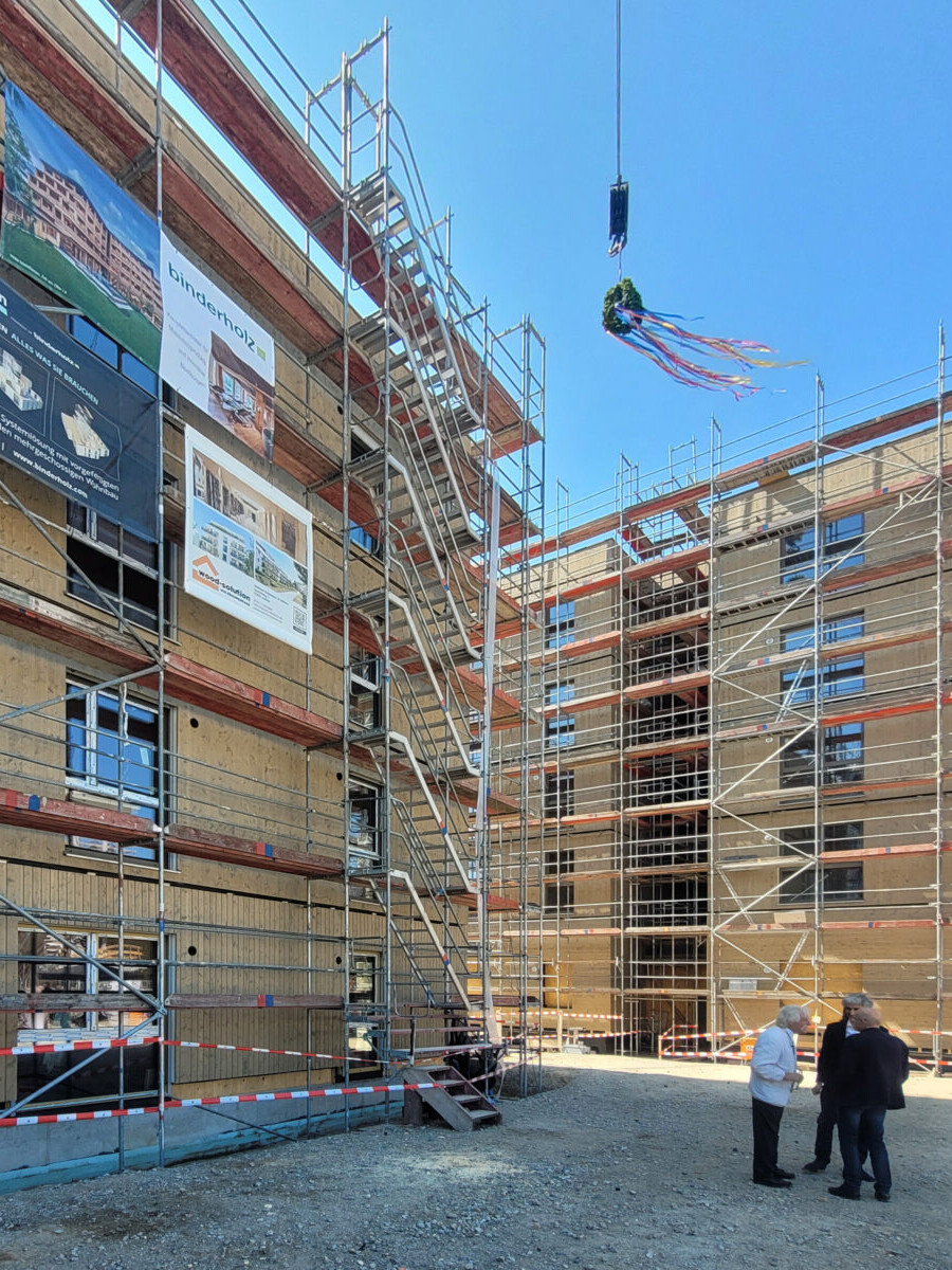 Holzmodulbauten des Bauvorhabens Greenfields Buckow 2025